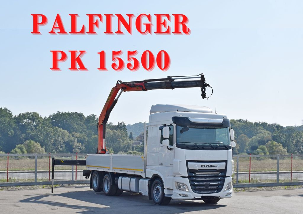 DAF XF 530 Pritsche 6,30 m + PK 15500 * TOPZUSTAND - Crane truck: picture 1 DAF XF 530 Pritsche 6,30 m + PK 15500 * TOPZUSTAND - Crane truck: picture 1