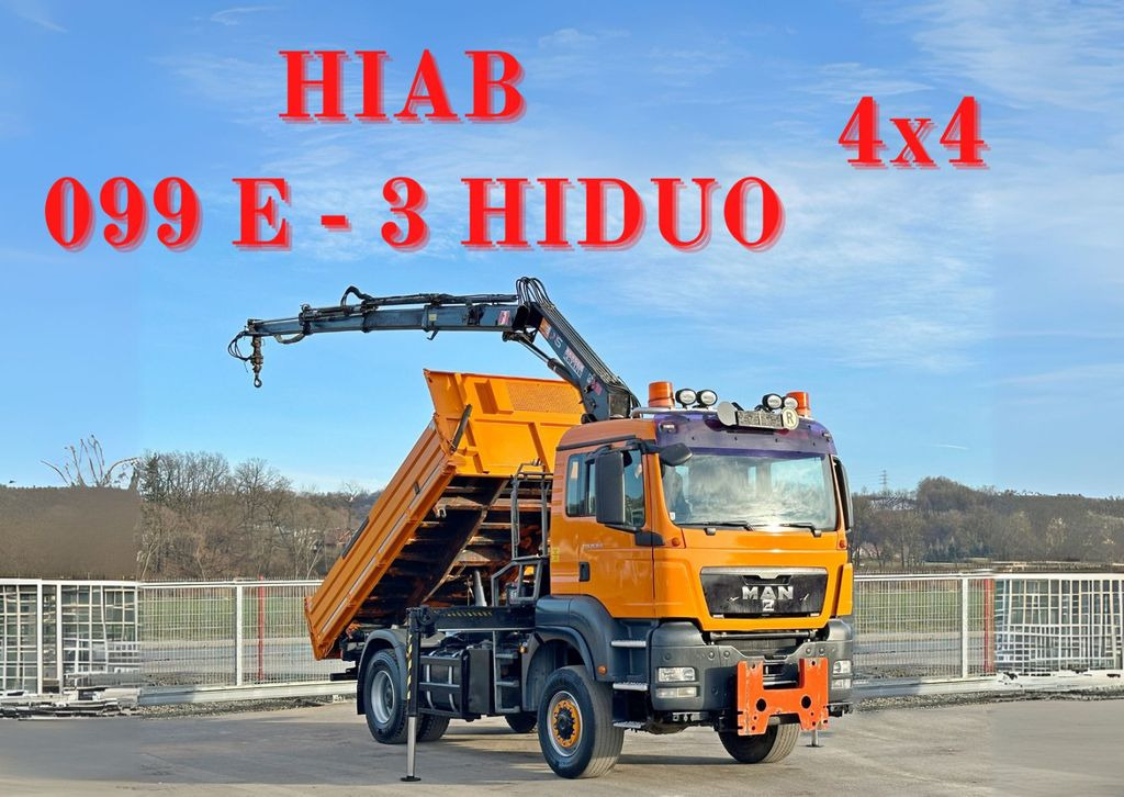 MAN TGS 18.360 * HIAB 099 E-3 HIDUO + FUNK *4x4 - Tipper, Crane truck: picture 1 MAN TGS 18.360 * HIAB 099 E-3 HIDUO + FUNK *4x4 - Tipper, Crane truck: picture 1