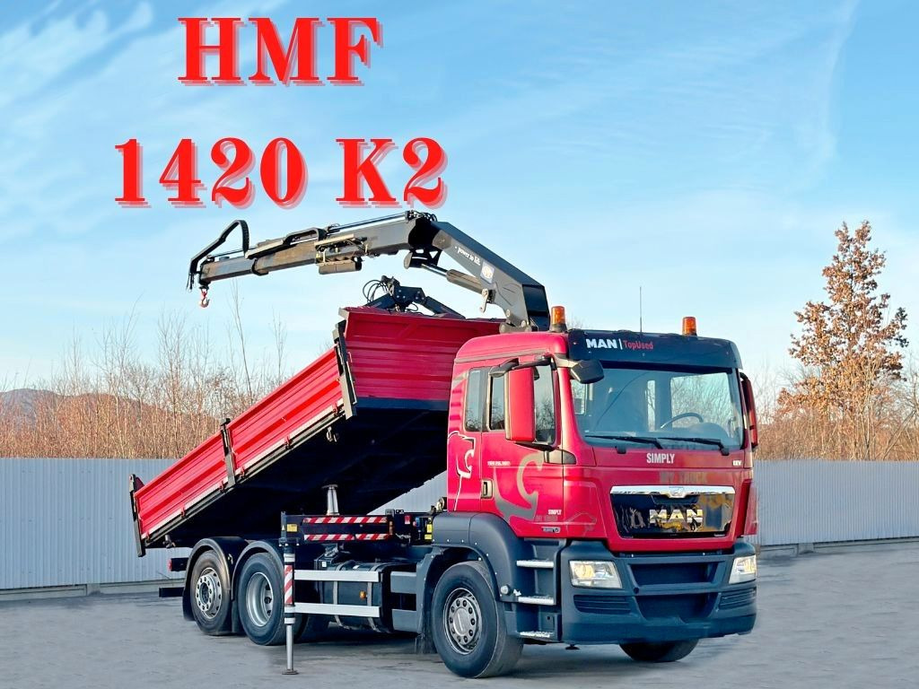 MAN TGS 26.360 Kipper 5,15m*HMF 1420 K2 + FUNK/6x2 - Crane truck: picture 1 MAN TGS 26.360 Kipper 5,15m*HMF 1420 K2 + FUNK/6x2 - Crane truck: picture 1