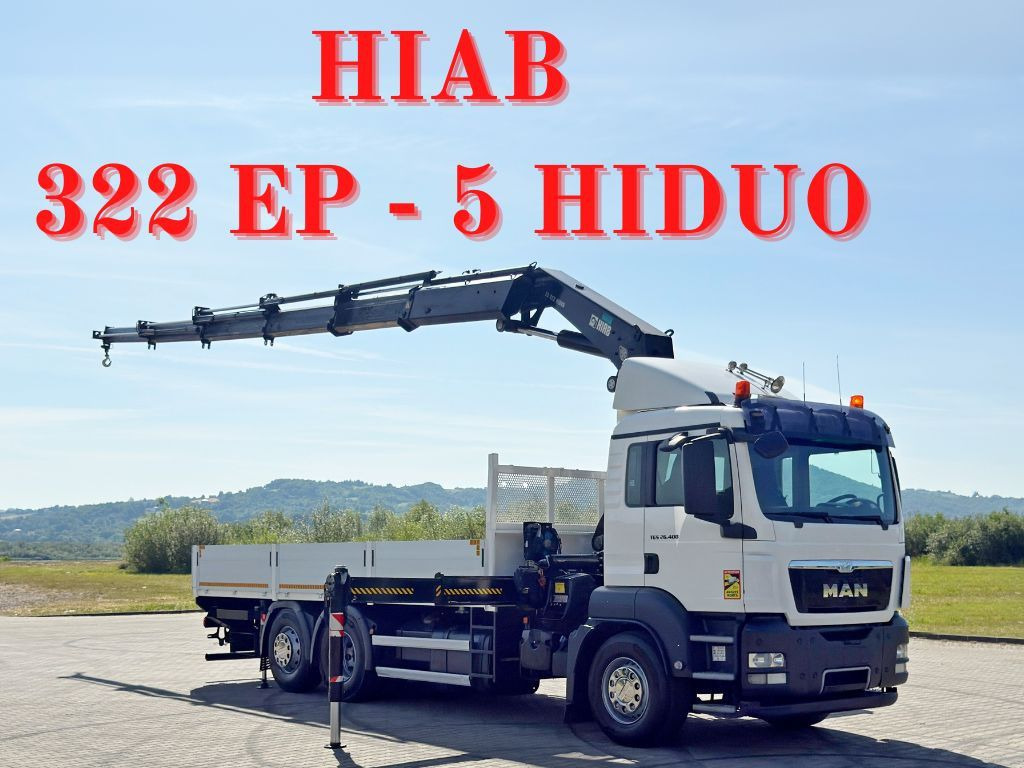 MAN TGS 26.400 * HIAB 322 EP-5 HIDUO + FUNK* TOP - Crane truck: picture 1 MAN TGS 26.400 * HIAB 322 EP-5 HIDUO + FUNK* TOP - Crane truck: picture 1