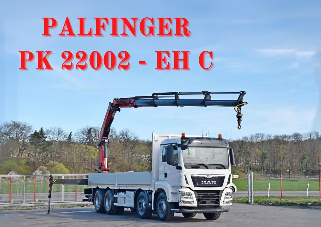 MAN TGS 35.500 * PK 22002 - EH C + FUNK * 8x4 * TOP - Crane truck, Dropside/ Flatbed truck: picture 1 MAN TGS 35.500 * PK 22002 - EH C + FUNK * 8x4 * TOP - Crane truck, Dropside/ Flatbed truck: picture 1