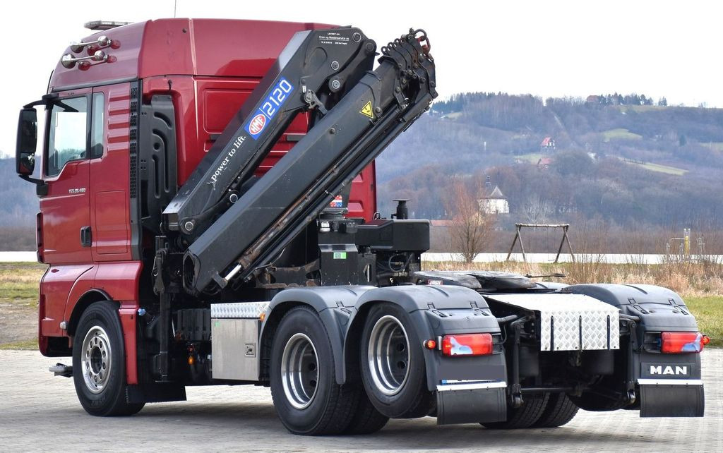 Crane truck MAN TGX 28.480 Sattelzugmaschine + HMF 2120 K5/FUNK: picture 6