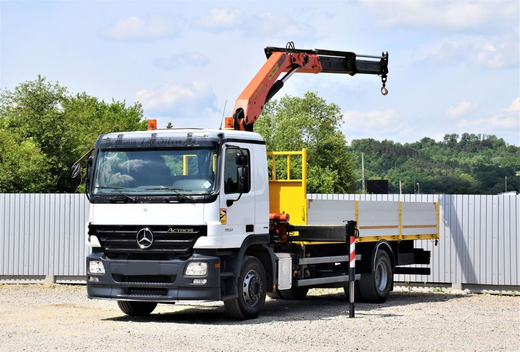 Mercedes-Benz ACTROS 1832 PRITSCHE 6,70m * PK 15500*TOPZUSTAND Mercedes-Benz ACTROS 1832 PRITSCHE 6,70m * PK 15500*TOPZUSTAND - Crane truck: picture 2 Mercedes-Benz ACTROS 1832 PRITSCHE 6,70m * PK 15500*TOPZUSTAND Mercedes-Benz ACTROS 1832 PRITSCHE 6,70m * PK 15500*TOPZUSTAND - Crane truck: picture 2