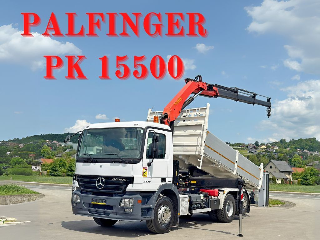 Mercedes-Benz ACTROS 2536* KIPPER 5,30m * PK 15500 + FUNK* TOP - Tipper, Crane truck: picture 1 Mercedes-Benz ACTROS 2536* KIPPER 5,30m * PK 15500 + FUNK* TOP - Tipper, Crane truck: picture 1