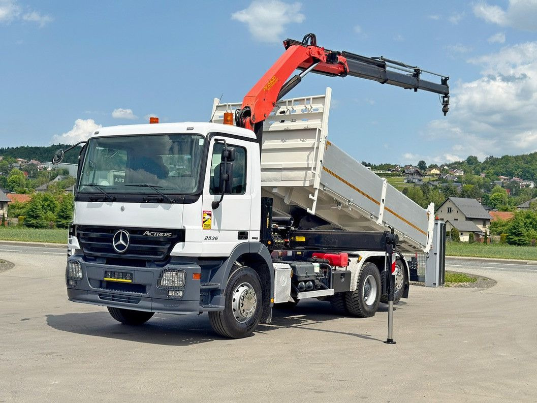 Mercedes-Benz ACTROS 2536* KIPPER 5,30m * PK 15500 + FUNK* TOP - Crane truck: picture 2 Mercedes-Benz ACTROS 2536* KIPPER 5,30m * PK 15500 + FUNK* TOP - Crane truck: picture 2