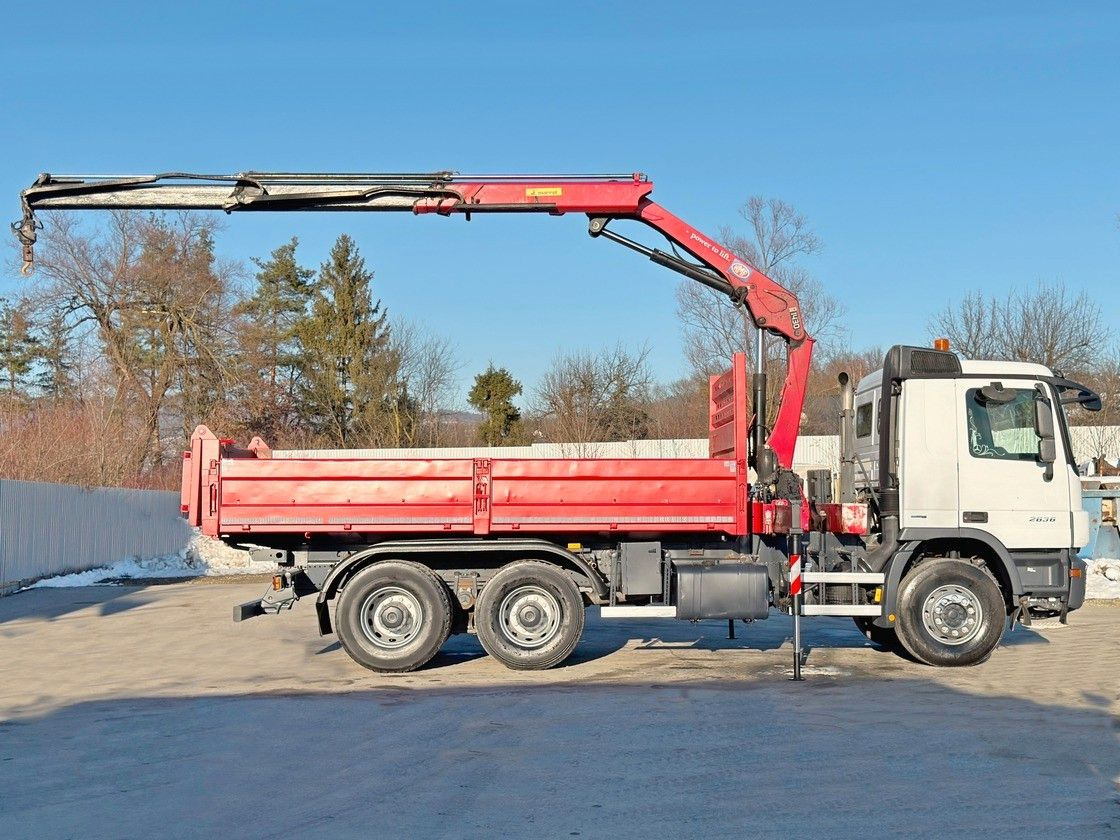 Mercedes-Benz ACTROS 2636* KIPPER 5,25 + BORDMATIC / 6x4 - Crane truck: picture 4 Mercedes-Benz ACTROS 2636* KIPPER 5,25 + BORDMATIC / 6x4 - Crane truck: picture 4