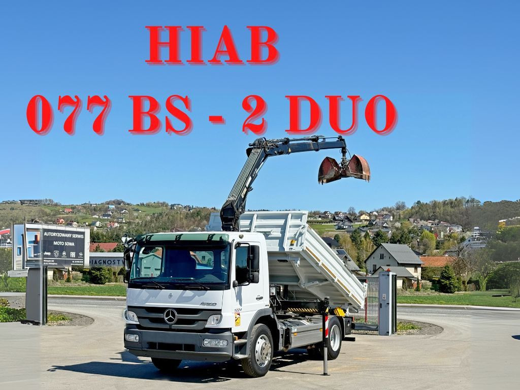 Mercedes-Benz ATEGO 1224 * KIPPER 4,00 m * HIAB 077 BS - 2 DUO - Tipper, Crane truck: picture 1 Mercedes-Benz ATEGO 1224 * KIPPER 4,00 m * HIAB 077 BS - 2 DUO - Tipper, Crane truck: picture 1