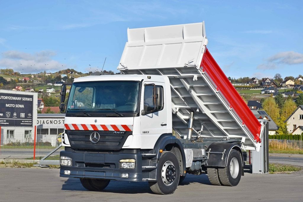 Mercedes-Benz AXOR 1823 * KIPPER 4,45 m * TOPZUSTAND - Tipper, Crane truck: picture 1 Mercedes-Benz AXOR 1823 * KIPPER 4,45 m * TOPZUSTAND - Tipper, Crane truck: picture 1