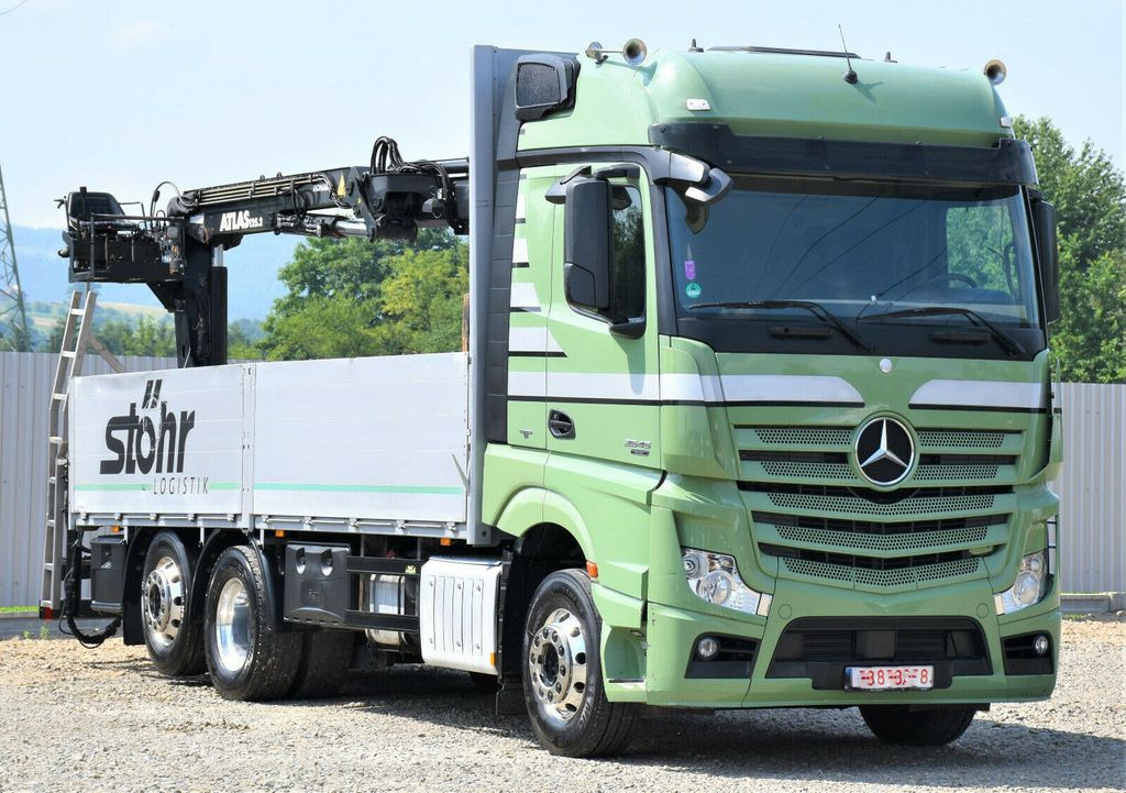 Mercedes-Benz Actros 2545 Pritsche 6,60m + ATLAS 125.2 - Crane truck, Dropside/ Flatbed truck: picture 4 Mercedes-Benz Actros 2545 Pritsche 6,60m + ATLAS 125.2 - Crane truck, Dropside/ Flatbed truck: picture 4