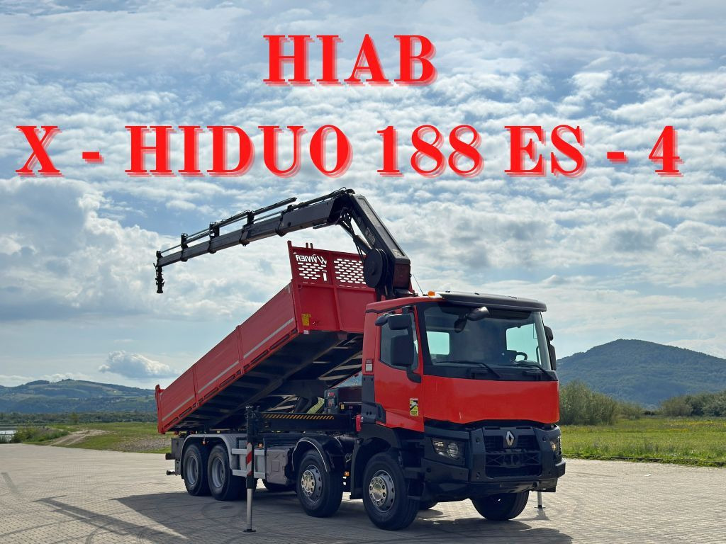 Renault C 430 *KIPPER 6,80m* HIAB X-HIDUO 188 ES-4 * 8x4 - Tipper, Crane truck: picture 1 Renault C 430 *KIPPER 6,80m* HIAB X-HIDUO 188 ES-4 * 8x4 - Tipper, Crane truck: picture 1