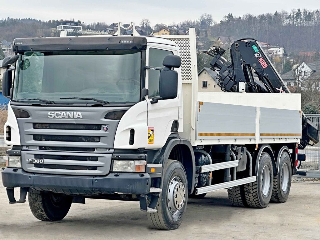 Scania P 360 * HIAB 166D S-4 HIDUO/FUNK * 6x4 - Crane truck, Dropside/ Flatbed truck: picture 4 Scania P 360 * HIAB 166D S-4 HIDUO/FUNK * 6x4 - Crane truck, Dropside/ Flatbed truck: picture 4