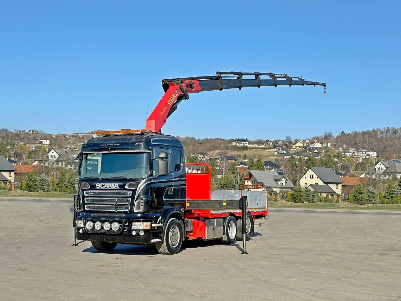 Scania P450 *PRITSCHE 5,05m * PK 29002/FUNK *TOPZUSTAND - Crane truck: picture 2 Scania P450 *PRITSCHE 5,05m * PK 29002/FUNK *TOPZUSTAND - Crane truck: picture 2