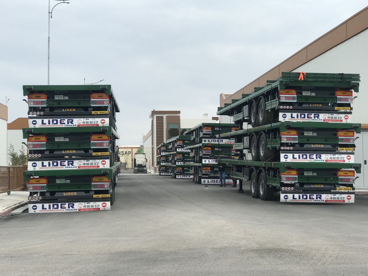 New Container transporter/ Swap body semi-trailer LIDER 2024 MODEL NEW DIRECTLY FROM MANUFACTURER FACTORY AVAILABLE READY: picture 8