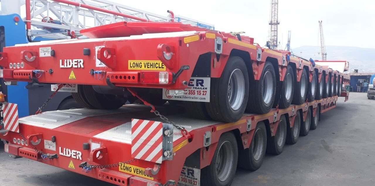 New Low loader semi-trailer LIDER 2025 model 150 Tons capacity Lowbed semi trailer: picture 12