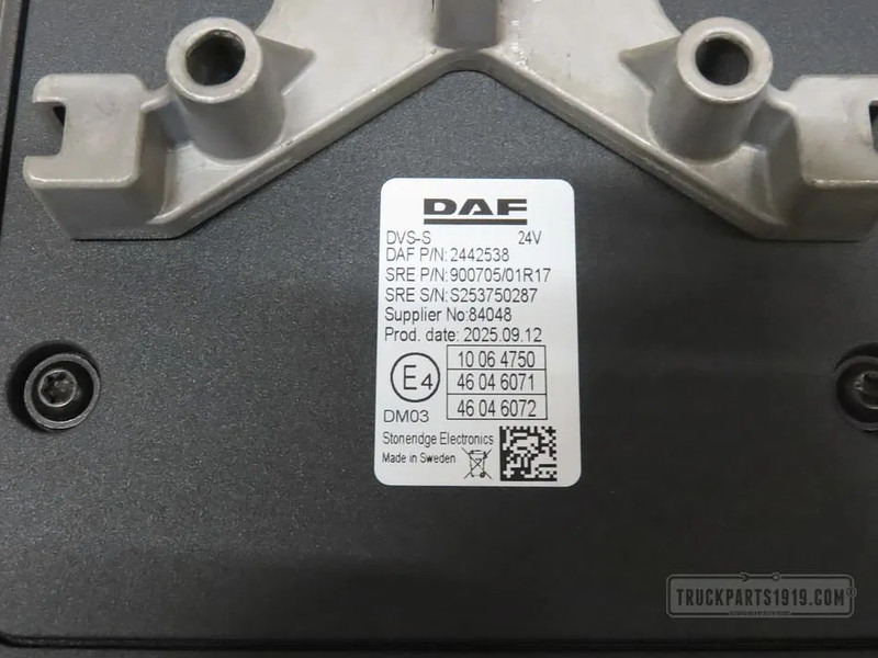 DAF 2442538 12 inch Monitor - Electrical system for Truck: picture 2 DAF 2442538 12 inch Monitor - Electrical system for Truck: picture 2