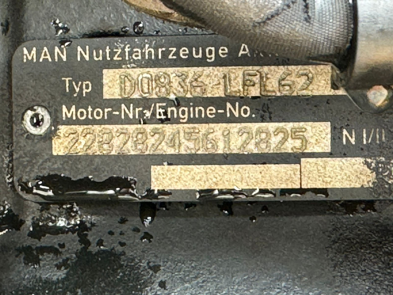 ENGINE MAN D0836LFL62 EURO 5 340 PS - Engine and parts: picture 5 ENGINE MAN D0836LFL62 EURO 5 340 PS - Engine and parts: picture 5