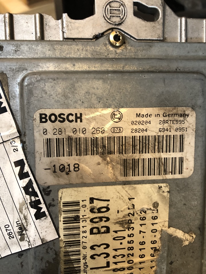 MAN TGA ENGINE CONTROL TGA - ECU for Truck: picture 5 MAN TGA ENGINE CONTROL TGA - ECU for Truck: picture 5