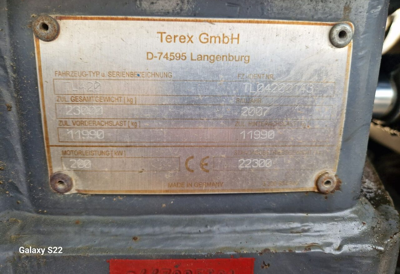 Wheel loader Terex TL420: picture 8