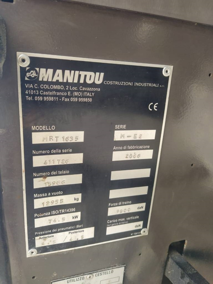 Manitou 1635 - Telescopic handler: picture 5 Manitou 1635 - Telescopic handler: picture 5