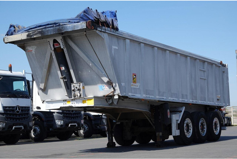 Benalu WYWROTKA / 28 m3 / ALUMINIOWA / OŚ PODNOSZONA / SAF / ALUFELGI / - Tipper semi-trailer: picture 3 Benalu WYWROTKA / 28 m3 / ALUMINIOWA / OŚ PODNOSZONA / SAF / ALUFELGI / - Tipper semi-trailer: picture 3