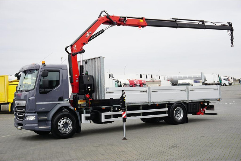 DAF LF / 260 / ACC / SKRZYNIOWY + HDS / HYVA HC-183 / PILOT / ROTATO - Dropside/ Flatbed truck, Crane truck: picture 3 DAF LF / 260 / ACC / SKRZYNIOWY + HDS / HYVA HC-183 / PILOT / ROTATO - Dropside/ Flatbed truck, Crane truck: picture 3