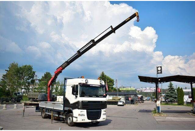 DAF XF 105.410 - Dropside/ Flatbed truck, Crane truck: picture 1 DAF XF 105.410 - Dropside/ Flatbed truck, Crane truck: picture 1