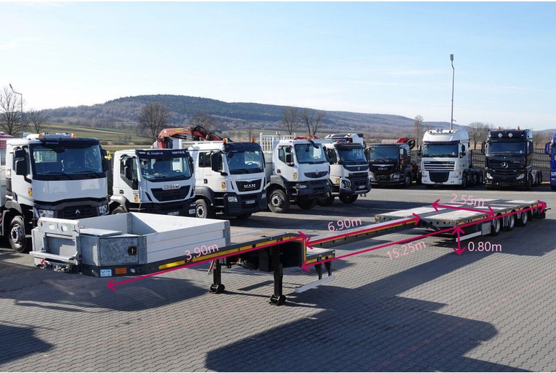 Emtech NACZEPA LAWETA / NISKOPODWOZIE / ROZCIĄGANA / DŁUGOŚĆ: 15,5 M / - Low loader semi-trailer: picture 2 Emtech NACZEPA LAWETA / NISKOPODWOZIE / ROZCIĄGANA / DŁUGOŚĆ: 15,5 M / - Low loader semi-trailer: picture 2