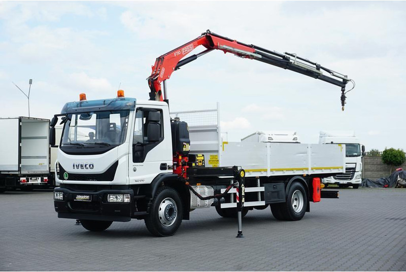 Iveco EUROCARGO / 160-21 / SKRZYNIOWY + HDS / FASSI F110 / ROTATOR / P - Dropside/ Flatbed truck, Crane truck: picture 1 Iveco EUROCARGO / 160-21 / SKRZYNIOWY + HDS / FASSI F110 / ROTATOR / P - Dropside/ Flatbed truck, Crane truck: picture 1