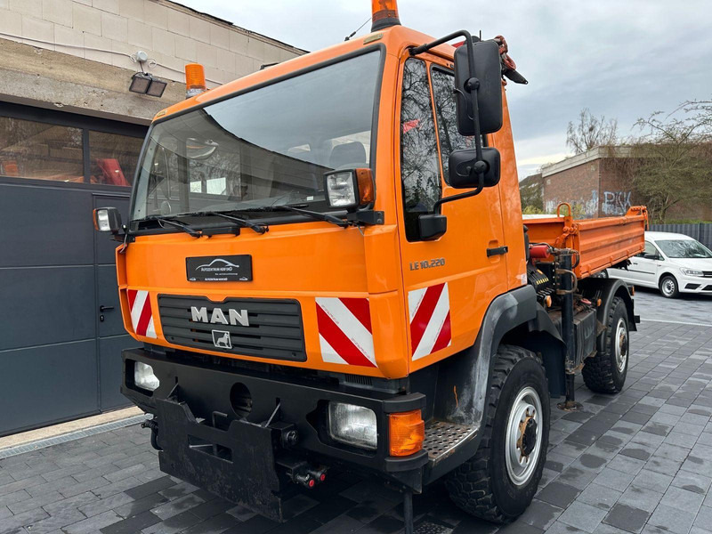 MAN LE 10.220 4X4 + Palfinger PK 6001 - Tipper, Crane truck: picture 1 MAN LE 10.220 4X4 + Palfinger PK 6001 - Tipper, Crane truck: picture 1