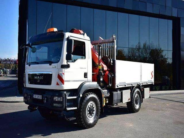 MAN TGM 18.340 4x4 PALFINGER PK 18002 CRANE WINCH - Dropside/ Flatbed truck, Crane truck: picture 2 MAN TGM 18.340 4x4 PALFINGER PK 18002 CRANE WINCH - Dropside/ Flatbed truck, Crane truck: picture 2