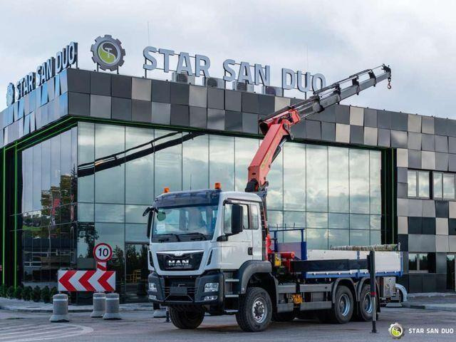 MAN TGS 26.400 6x6 PALFINGER PK 33002 EH Crane Kran - Dropside/ Flatbed truck, Crane truck: picture 1 MAN TGS 26.400 6x6 PALFINGER PK 33002 EH Crane Kran - Dropside/ Flatbed truck, Crane truck: picture 1