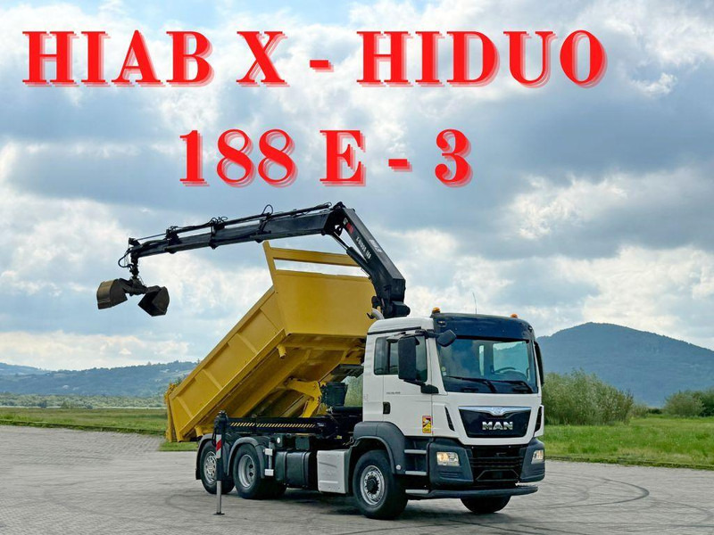 MAN TGS 26.400 * HIAB X-HIDUO 188 E-3 + FUNK * 6x4 - Tipper, Crane truck: picture 1 MAN TGS 26.400 * HIAB X-HIDUO 188 E-3 + FUNK * 6x4 - Tipper, Crane truck: picture 1