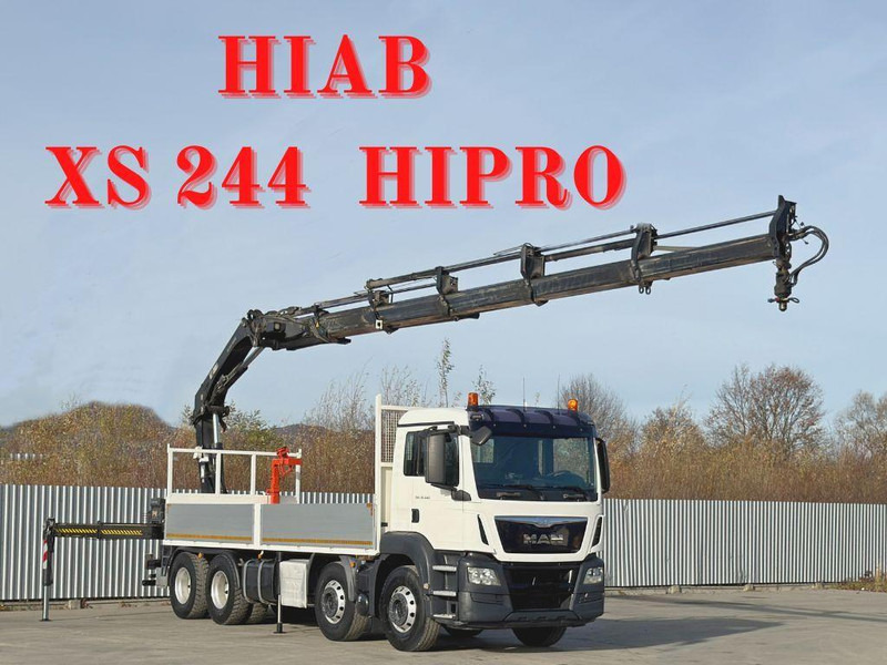 MAN TGS 35.440 * HIAB XS 244 HIPRO +FUNK / 8x4 - Dropside/ Flatbed truck, Crane truck: picture 1 MAN TGS 35.440 * HIAB XS 244 HIPRO +FUNK / 8x4 - Dropside/ Flatbed truck, Crane truck: picture 1