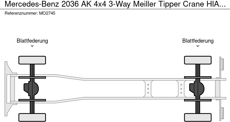 Lease a Mercedes-Benz 2036 AK 4x4 3-Way Meiller Tipper Crane HIAB XS088BS-2HiDuo Mercedes-Benz 2036 AK 4x4 3-Way Meiller Tipper Crane HIAB XS088BS-2HiDuo: picture 17