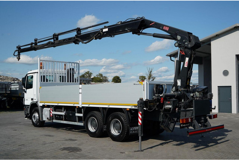 Mercedes-Benz ACTROS 2636 / 6x4 / SKRZYNIOWY 7 M + HDS HIAB -  WYSÓW 12,6 M / - Dropside/ Flatbed truck, Crane truck: picture 4 Mercedes-Benz ACTROS 2636 / 6x4 / SKRZYNIOWY 7 M + HDS HIAB -  WYSÓW 12,6 M / - Dropside/ Flatbed truck, Crane truck: picture 4