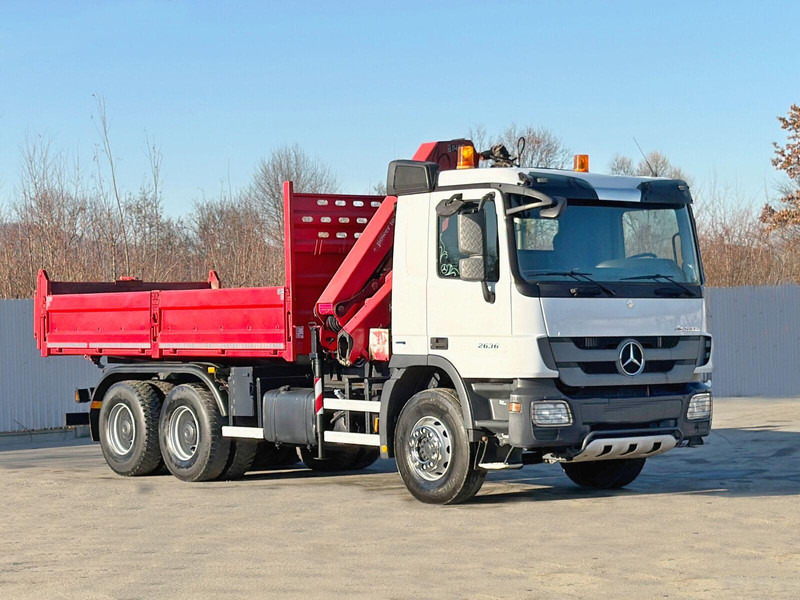 Mercedes-Benz ACTROS 2636* KIPPER 5,25 + BORDMATIC / 6x4 - Tipper, Crane truck: picture 3 Mercedes-Benz ACTROS 2636* KIPPER 5,25 + BORDMATIC / 6x4 - Tipper, Crane truck: picture 3