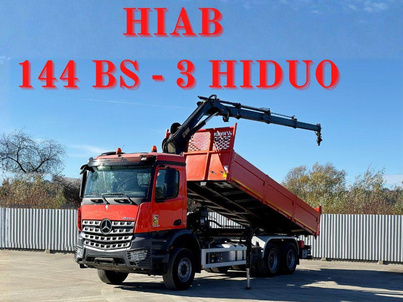 Mercedes-Benz AROCS 2640 *HIAB 144 BS - 3/FUNK + * 6x4 - Tipper, Crane truck: picture 1 Mercedes-Benz AROCS 2640 *HIAB 144 BS - 3/FUNK + * 6x4 - Tipper, Crane truck: picture 1