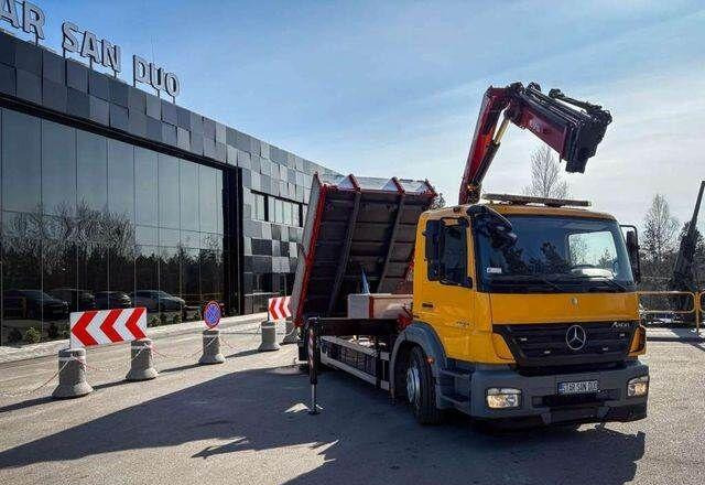 Mercedes-Benz AXOR 1824 4x2 HMF 975 HDS Crane Rotator Kipper - Tipper, Crane truck: picture 2 Mercedes-Benz AXOR 1824 4x2 HMF 975 HDS Crane Rotator Kipper - Tipper, Crane truck: picture 2