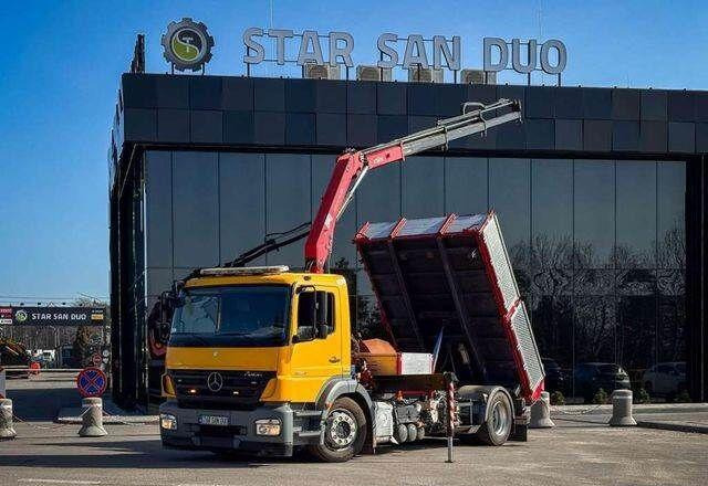 Mercedes-Benz AXOR 1824 4x2 HMF 975 HDS Crane Rotator Kipper - Tipper, Crane truck: picture 1 Mercedes-Benz AXOR 1824 4x2 HMF 975 HDS Crane Rotator Kipper - Tipper, Crane truck: picture 1