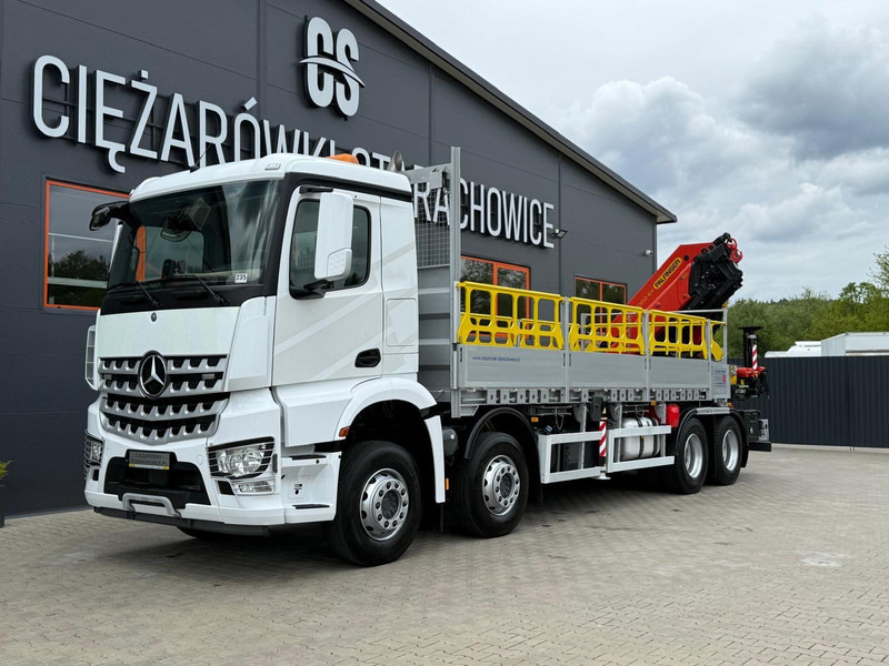 Mercedes-Benz Arocs Actros 3236 // E6 // 8x4 // Palfinger PK4800 - Dropside/ Flatbed truck, Crane truck: picture 1 Mercedes-Benz Arocs Actros 3236 // E6 // 8x4 // Palfinger PK4800 - Dropside/ Flatbed truck, Crane truck: picture 1