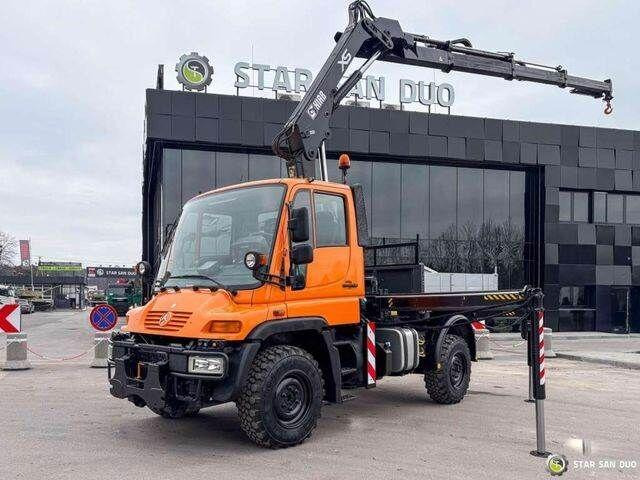 Mercedes-Benz UNIMOG U300 4x4 HIAB 122 D-3 CRANE - Tipper, Crane truck: picture 1 Mercedes-Benz UNIMOG U300 4x4 HIAB 122 D-3 CRANE - Tipper, Crane truck: picture 1
