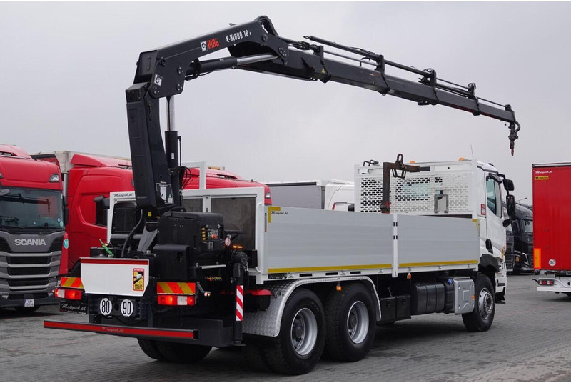 Renault C 380 / 6x4 / SKRZYNIOWY 6,6 m / + HDS HIAB 188 x-hiduo wysów: 1 - Dropside/ Flatbed truck, Crane truck: picture 5 Renault C 380 / 6x4 / SKRZYNIOWY 6,6 m / + HDS HIAB 188 x-hiduo wysów: 1 - Dropside/ Flatbed truck, Crane truck: picture 5