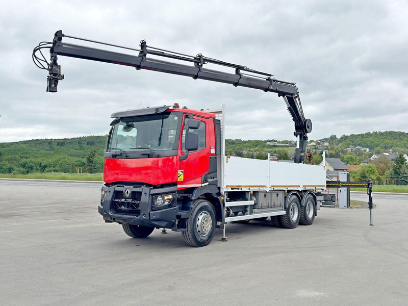 Renault C 400 *HIAB X - HIDUO 188 ES - 4 + FUNK * 6x4 - Dropside/ Flatbed truck, Crane truck: picture 2 Renault C 400 *HIAB X - HIDUO 188 ES - 4 + FUNK * 6x4 - Dropside/ Flatbed truck, Crane truck: picture 2