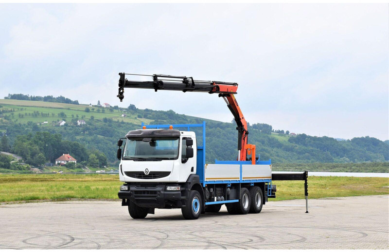 Renault KERAX 370 - Dropside/ Flatbed truck, Crane truck: picture 2 Renault KERAX 370 - Dropside/ Flatbed truck, Crane truck: picture 2