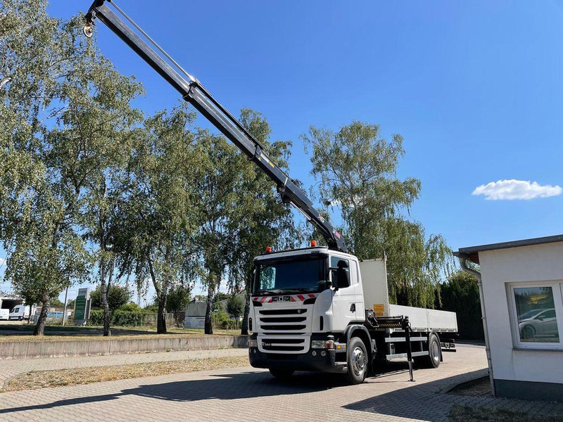 Scania G 380 Pritsche Kran Hiab 122B - Dropside/ Flatbed truck, Crane truck: picture 1 Scania G 380 Pritsche Kran Hiab 122B - Dropside/ Flatbed truck, Crane truck: picture 1