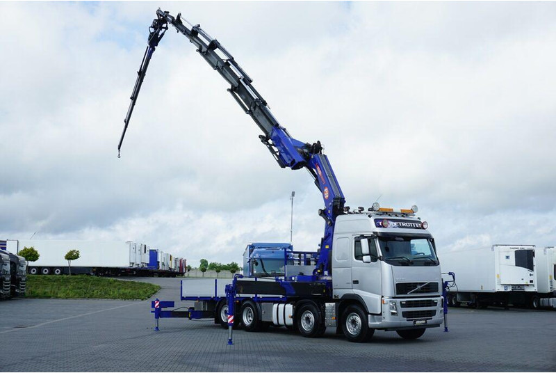 Volvo FH / 520 / 8 X 2 / SKRZYNIOWY + HDS / PM 85 SP + JIB J 1204 / WY - Dropside/ Flatbed truck, Crane truck: picture 1 Volvo FH / 520 / 8 X 2 / SKRZYNIOWY + HDS / PM 85 SP + JIB J 1204 / WY - Dropside/ Flatbed truck, Crane truck: picture 1