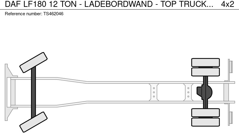 Box truck DAF LF180 12 TON - LADEBORDWAND - TOP TRUCK: picture 13