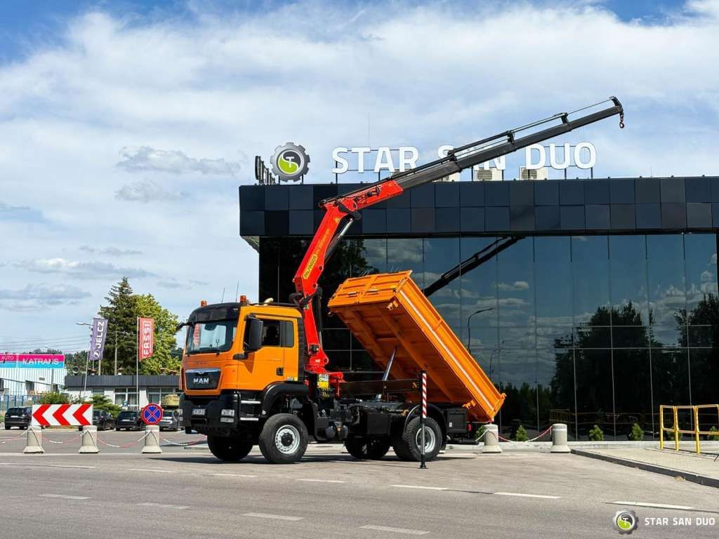 MAN TGS 18.480 4x4 PALFINGER PK 22002 Crane Kipper - Crane truck: picture 4 MAN TGS 18.480 4x4 PALFINGER PK 22002 Crane Kipper - Crane truck: picture 4