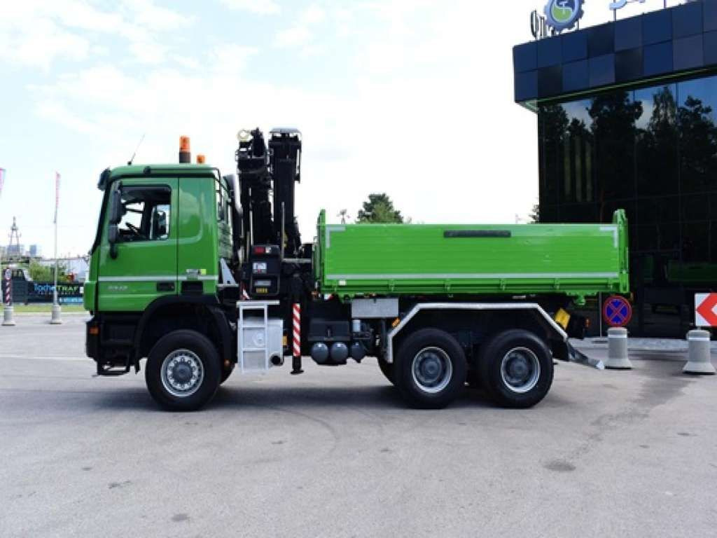 Crane truck Mercedes-Benz  ACTROS 3346 6x6 HIAB 244EP-4 Crane Kipper: picture 6