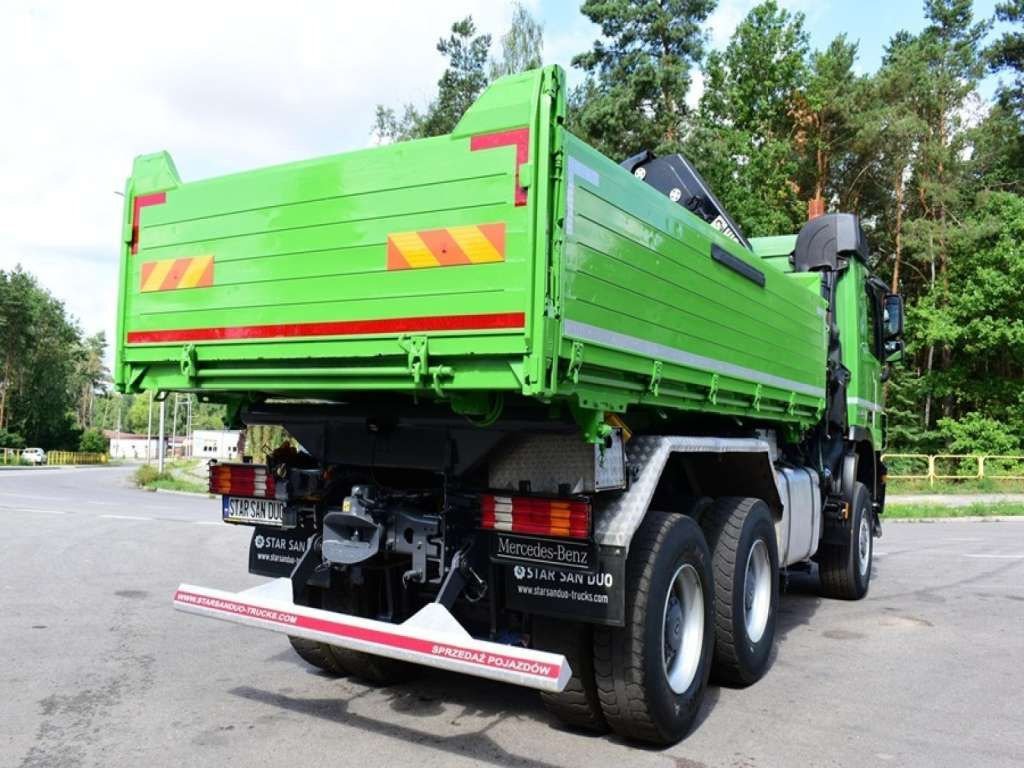 Crane truck Mercedes-Benz  ACTROS 3346 6x6 HIAB 244EP-4 Crane Kipper: picture 8